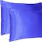 Homeroots 20 x 40 in. Royal Blue Dreamy Silky Satin King Size Pillowcases 387851 - alternate 8
